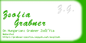 zsofia grabner business card